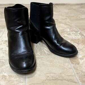 Black ankle boots